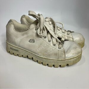 Skechers Y2K sneakers white lug sole women's size 9